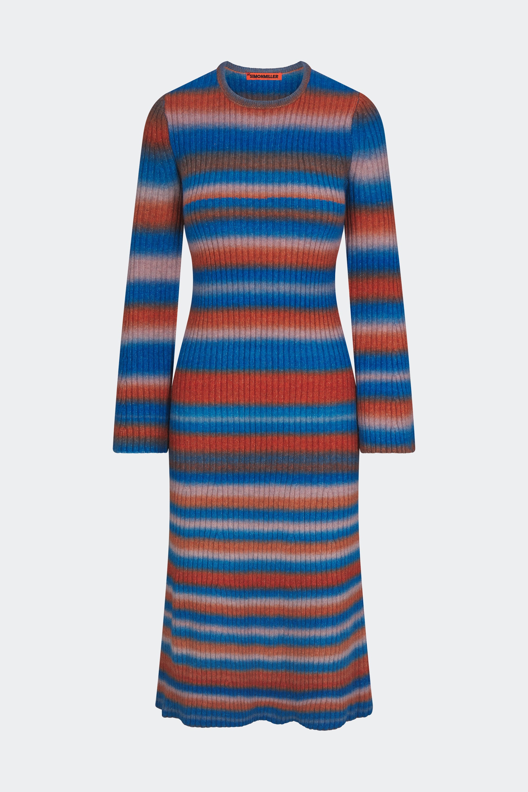 SIMONMILLER Axon Knit Dress Matisse Blue Multi