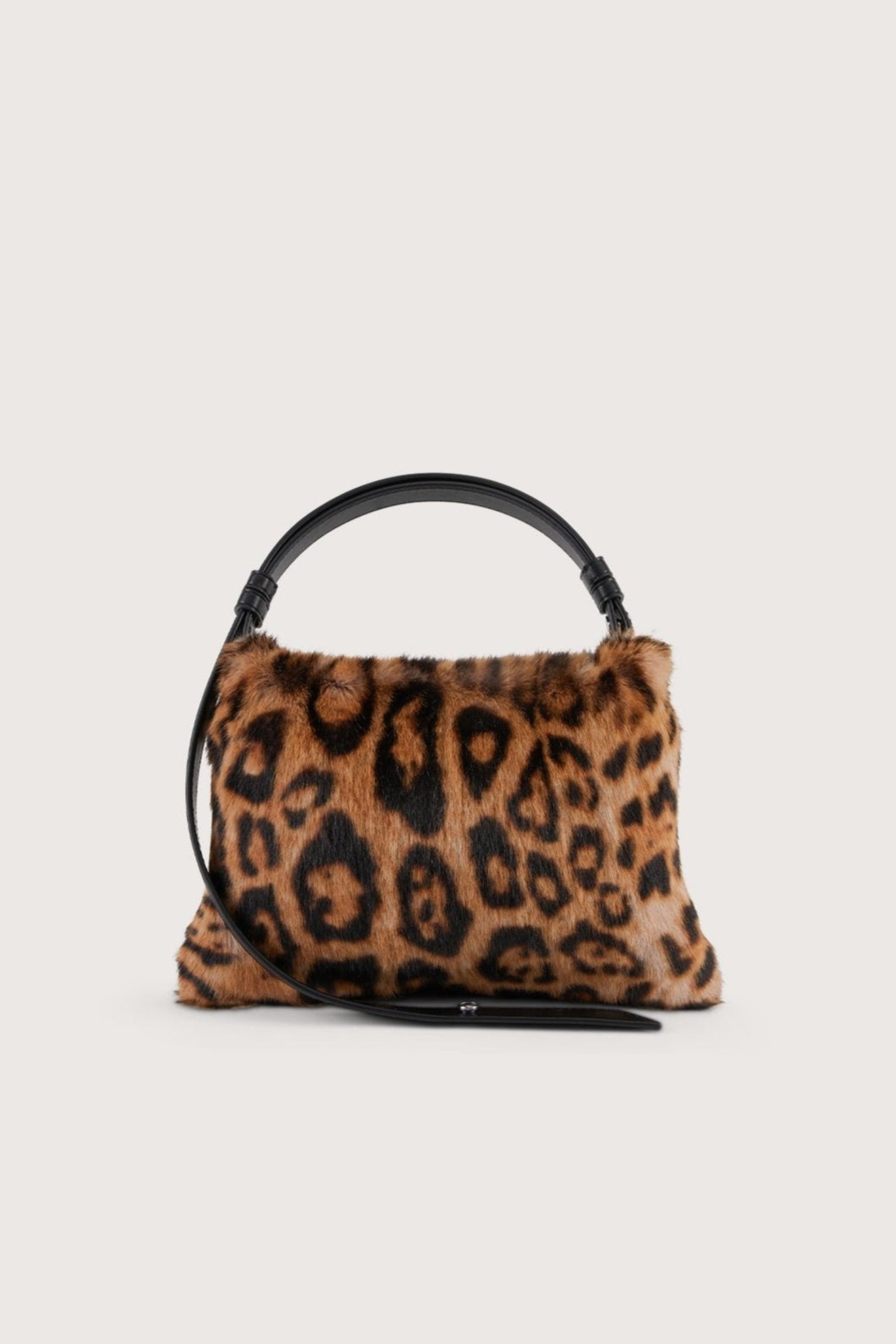 Furry cheetah bag sale