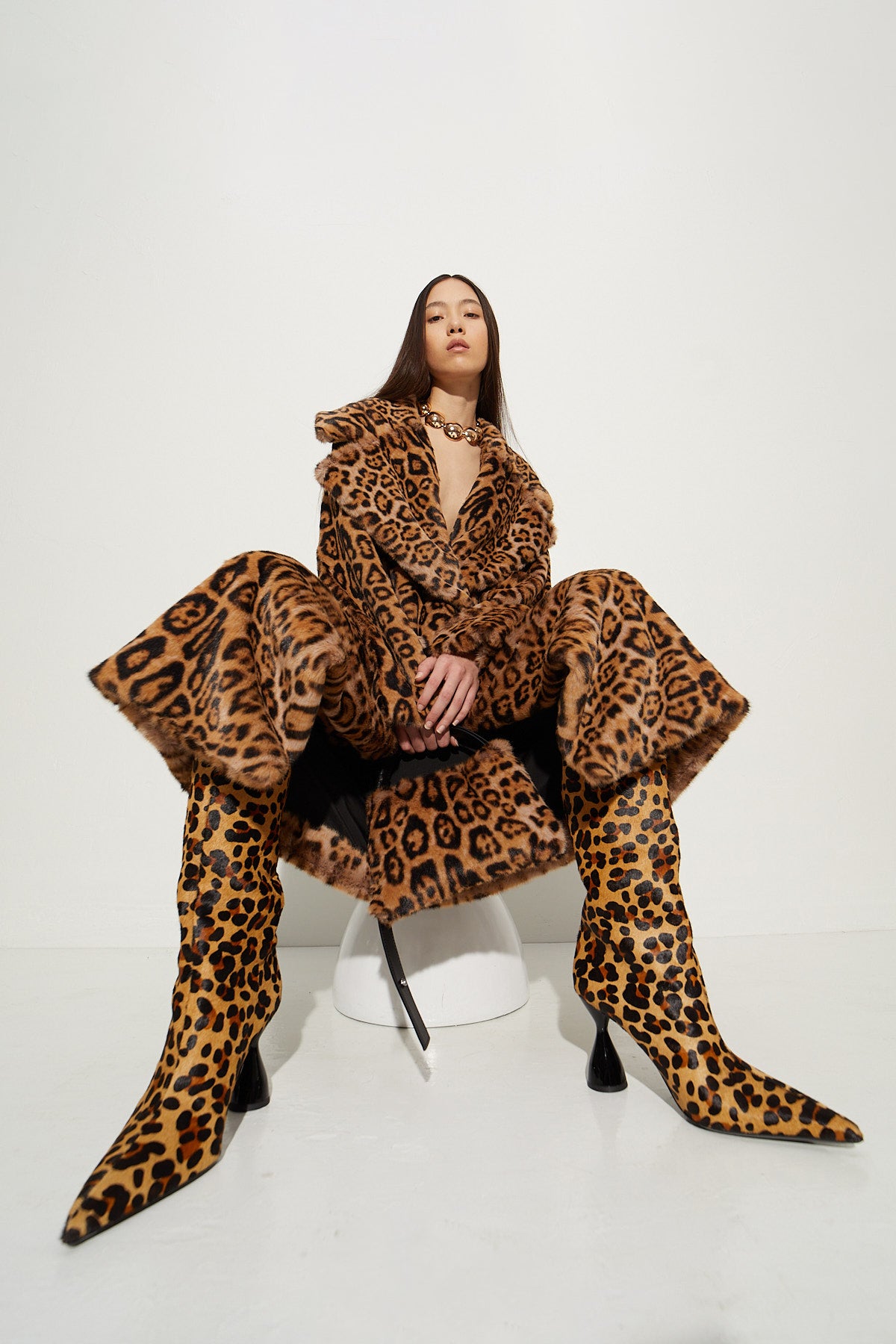 Cheetah over hotsell the knee boots