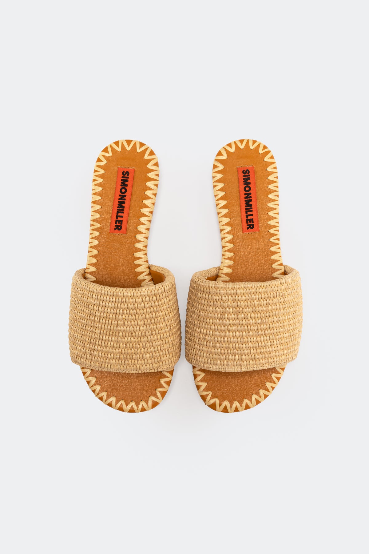 Raffia Salerno Slide in Natural