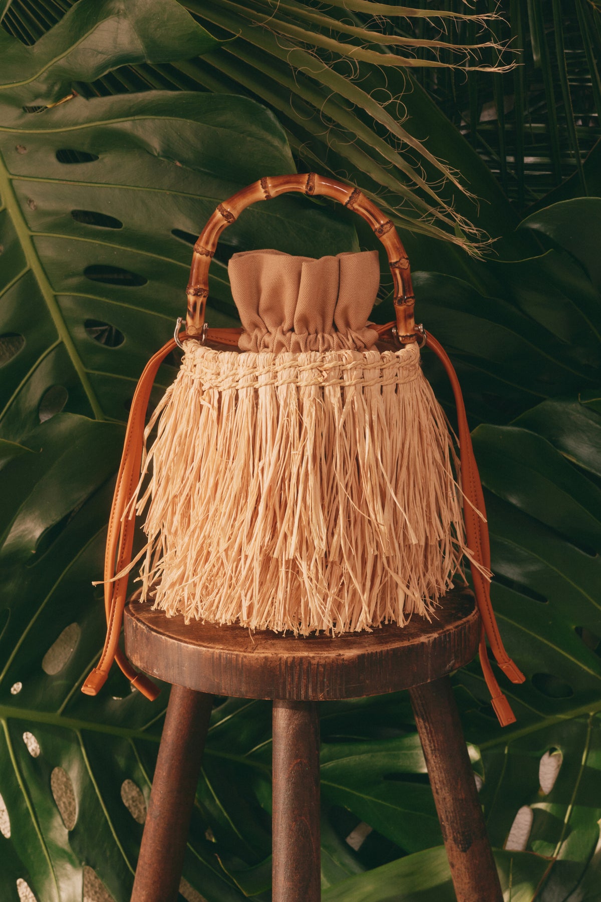 Tiki Fringe Bag in Natural