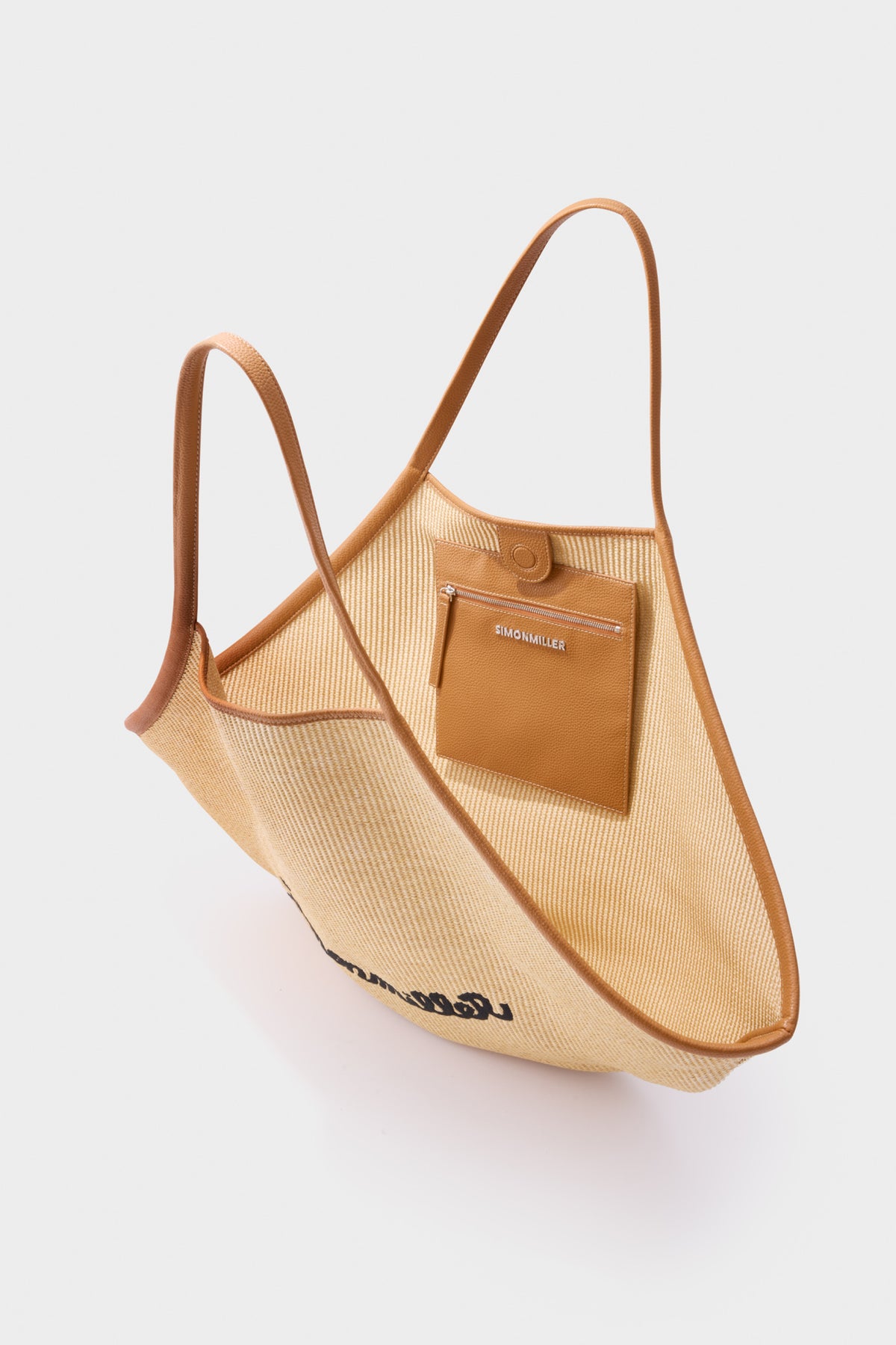 Large Mercado Tote in Natural/Black