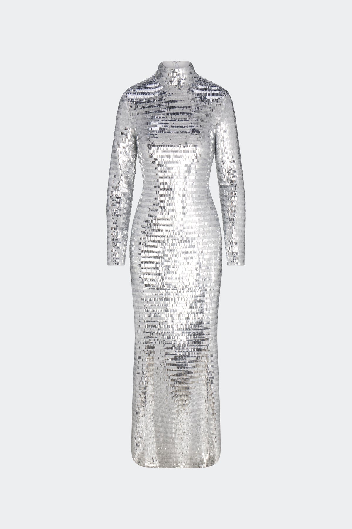 SCULPTYSEQUINDRESSSATELLITESILVER