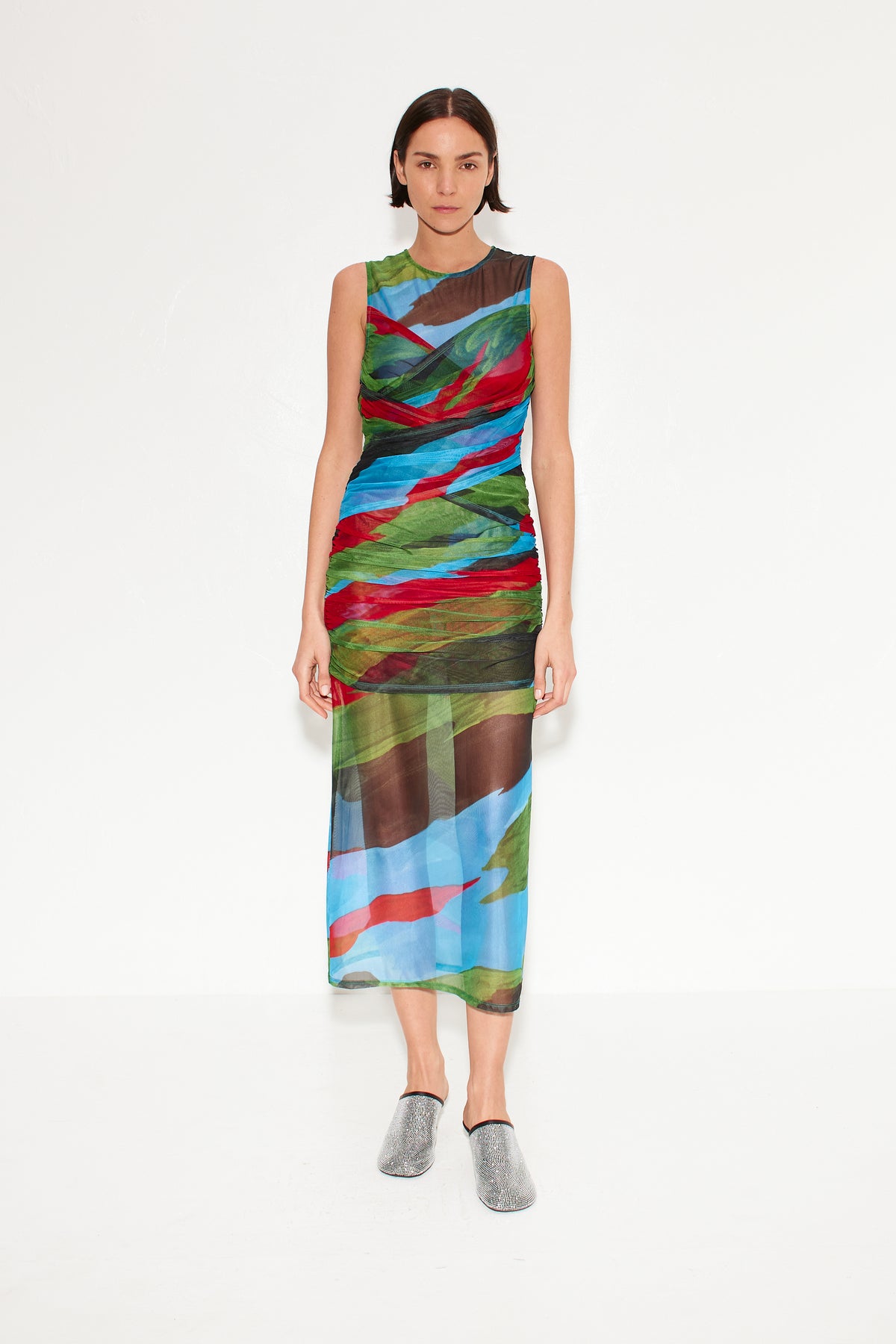 KINNY-MESH-DRESS-PRINTED-LEAF