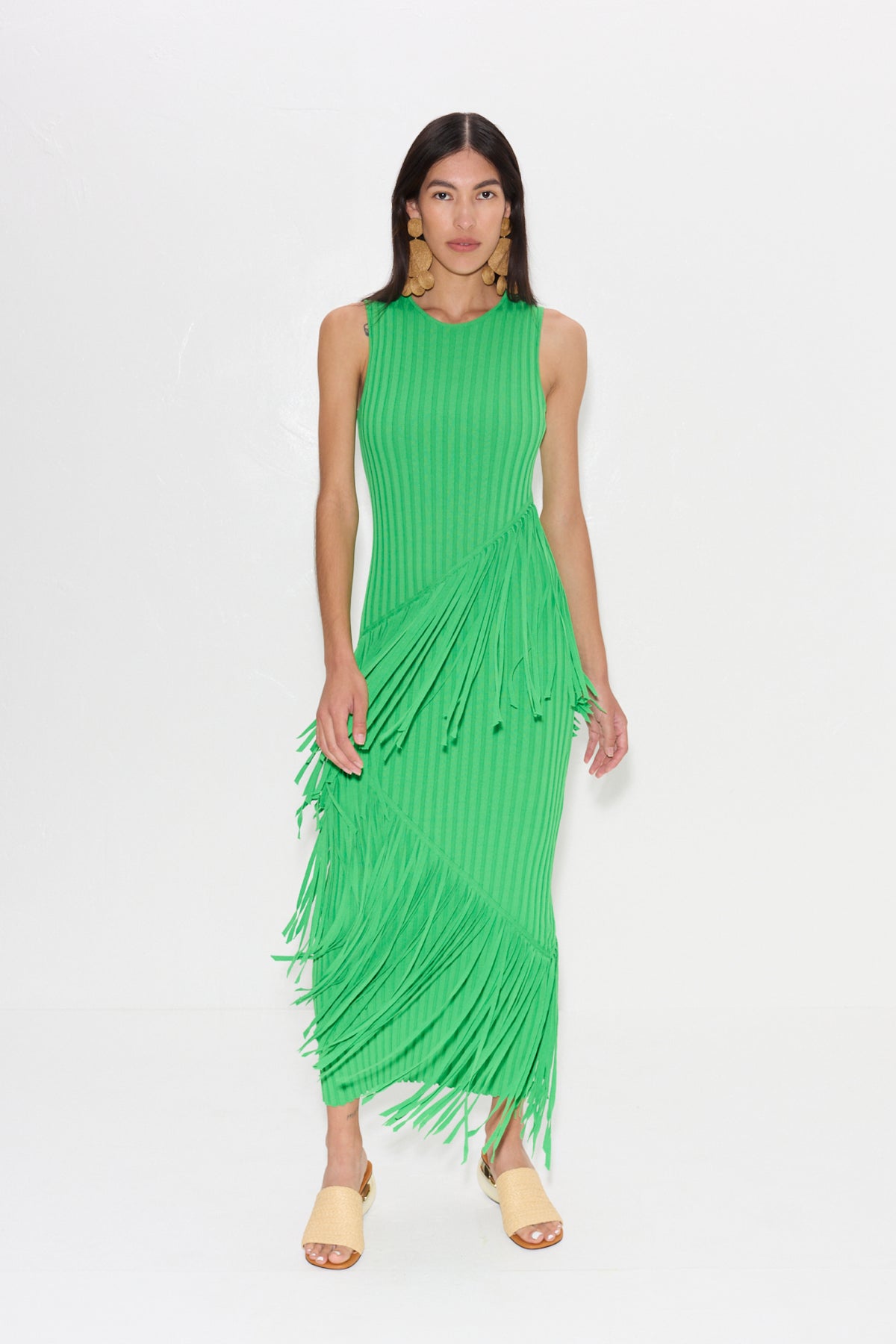 W7071-SPIRALKNITDRESS-GUMMYGREEN