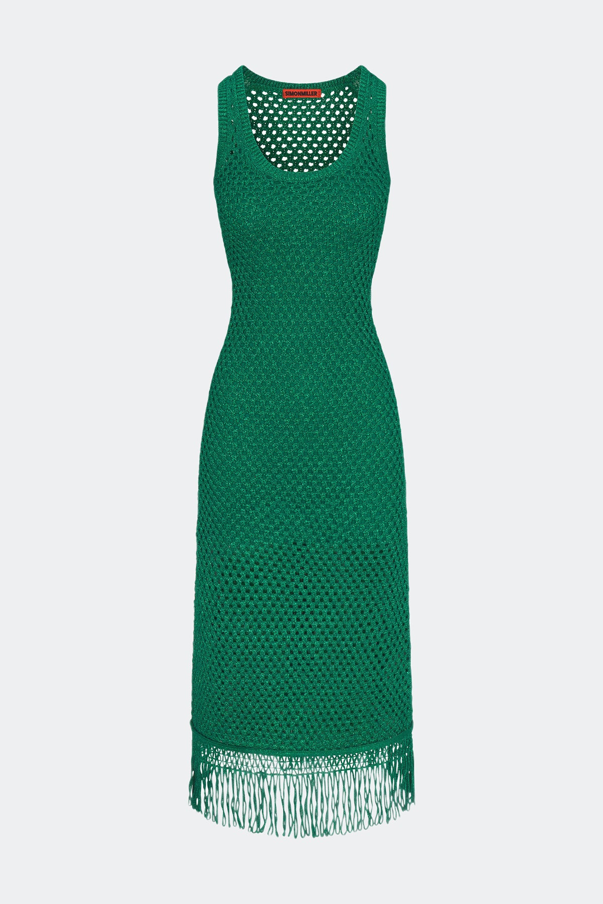 Roca Crochet Dress in Gummy Green