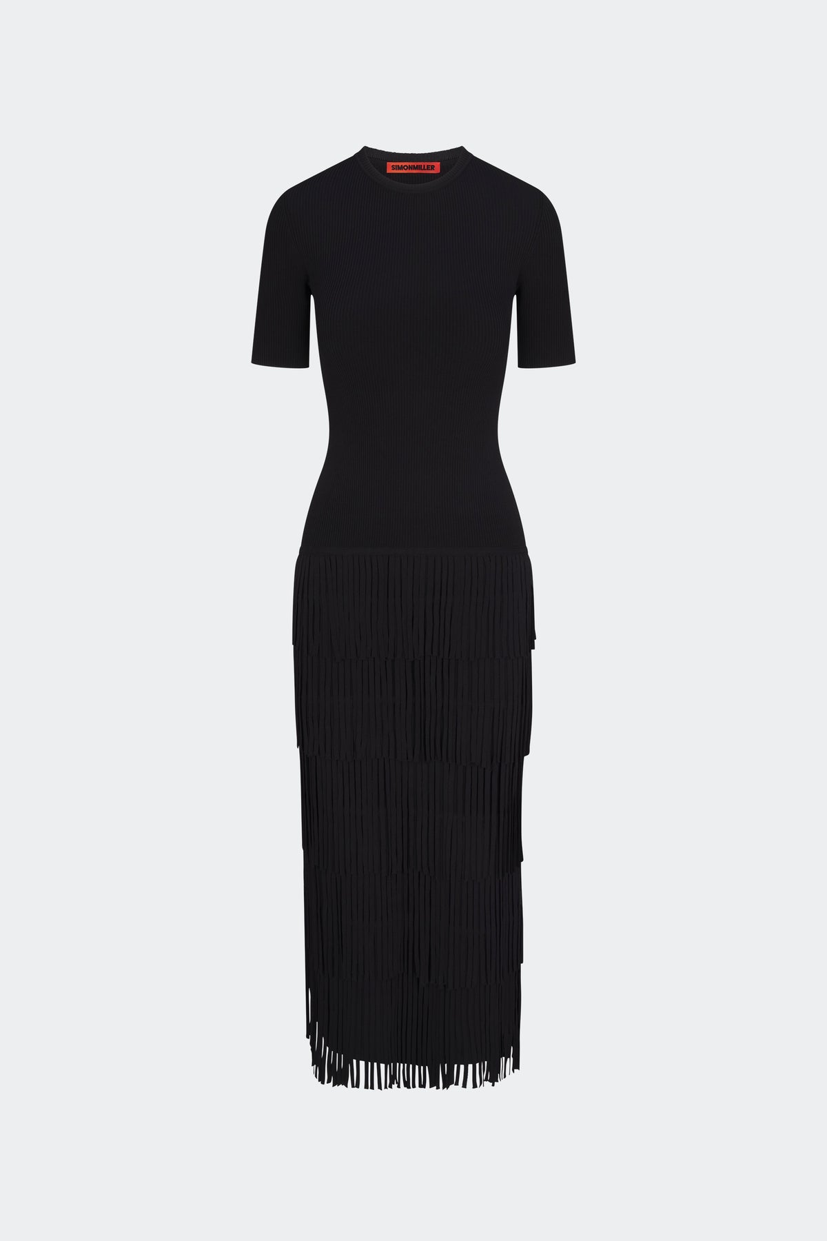 ZA-ZA-KNIT-FRINGE-DRESS-BLACK