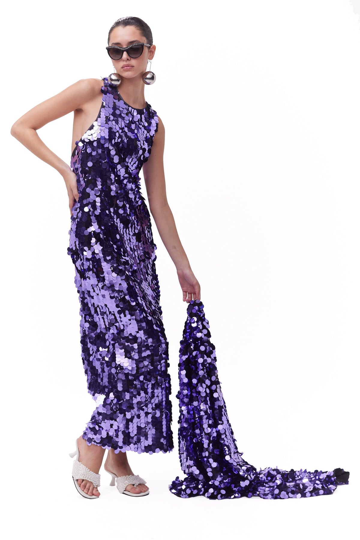 Lou Dress in Disco Purple