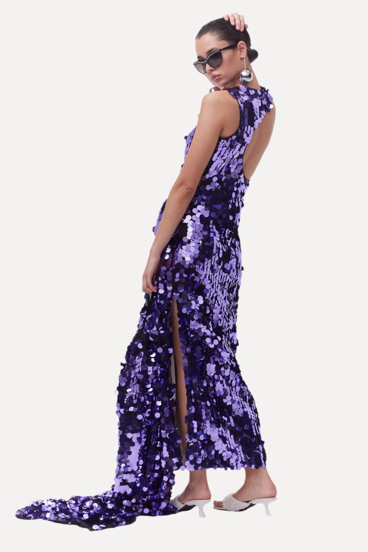 Lou Dress in Disco Purple